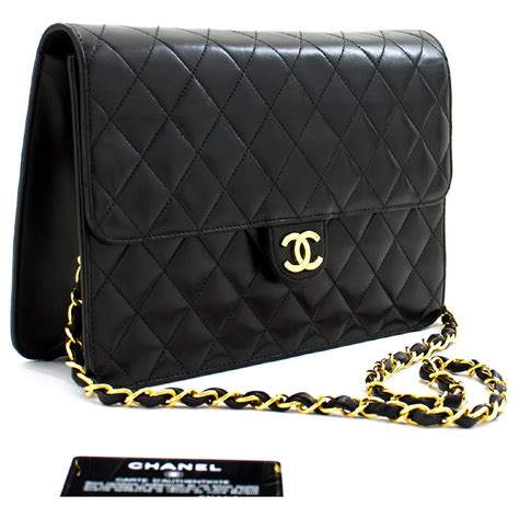 chanel black lambskin clutch with chain|CHANEL Lambskin Quilted Clutch With Chain Flap .